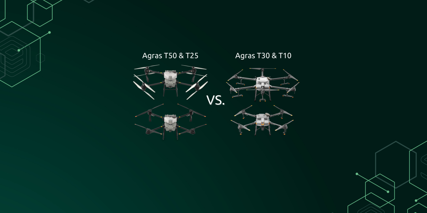 Porovnanie dronov DJI Agras T50, T25, T30 a T10